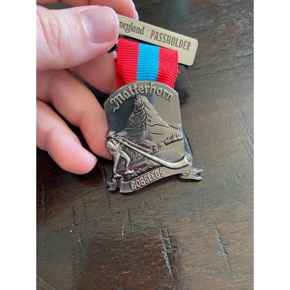 Disneyland Annual Passholder 2017 Matterhorn Bobsled Ribbon LE‎ Disney Pin - Picture 3 of 7